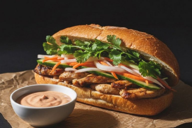 Banh Mi s kuřecím masem - foto č. 1